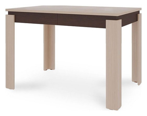 Гермес 2 Стол обеденный Дуб млечный/венге. Фото №1