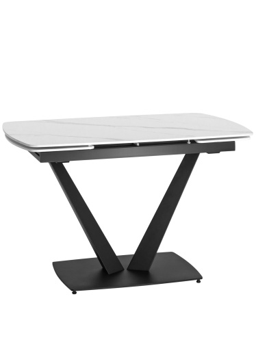 Стол обеденный Клео раскладной 120-180*90 керамика светлая. Фото №2