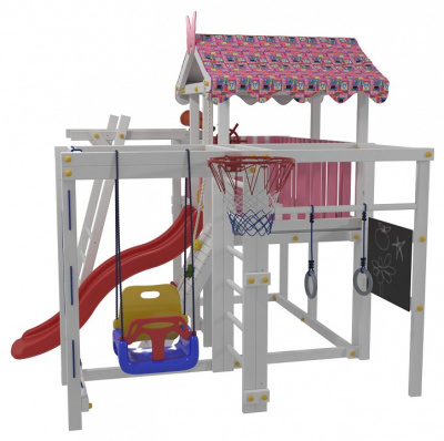 Комплекс игровой ДК1Р, розовый, серый. Фото №3