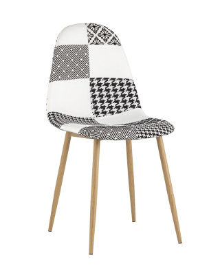 Стул Валенсия пэчворк черно-белый фото Стул Валенсия пэчворк черно-белый. Фото №2