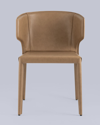 Стул Арманд экокожа коричневый. Фото
