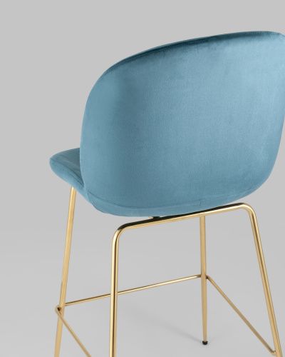 Стул полубарный Beetle со спинкой маренго. Фото №8