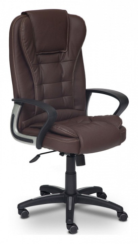 Компьютерное кресло BARON [кож/зам, коричневый/коричневый перфорированный, 36-36/36-36/06]  id -. Фото №1